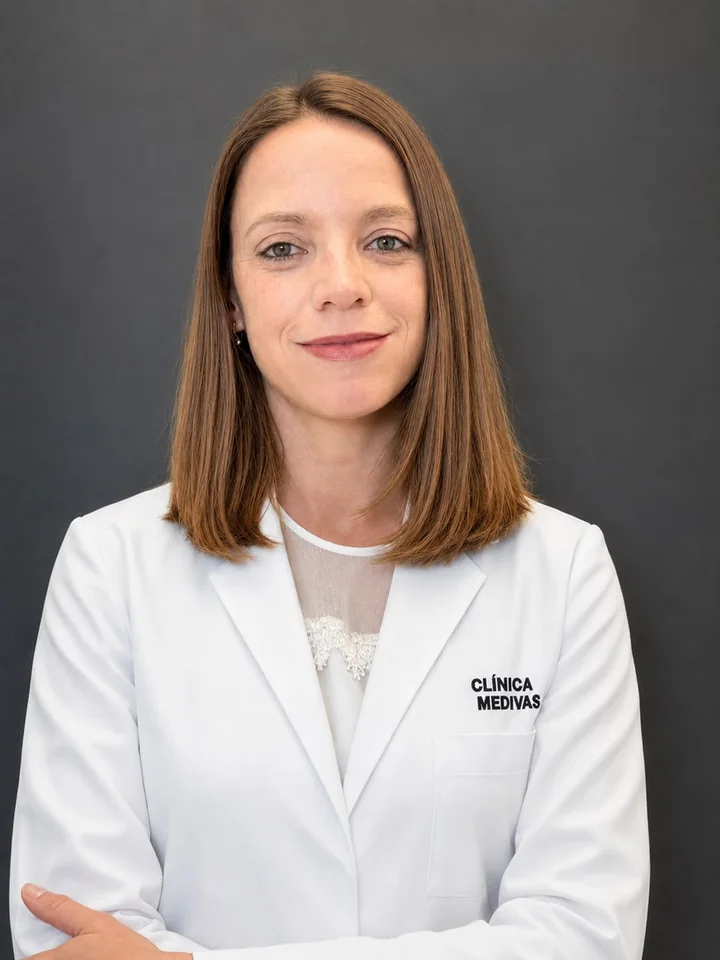 Dra. África Duque, vascular surgery and angiology · lipedema unit at Clínica Medivás Madrid