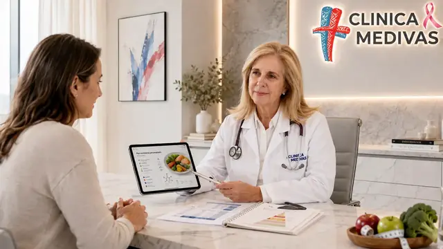 Cellulite treatment in Madrid | Clínica Medivás Dra. Paloma Tejero seeing a patient for cellulite treatment at Clínica Medivás Madrid
