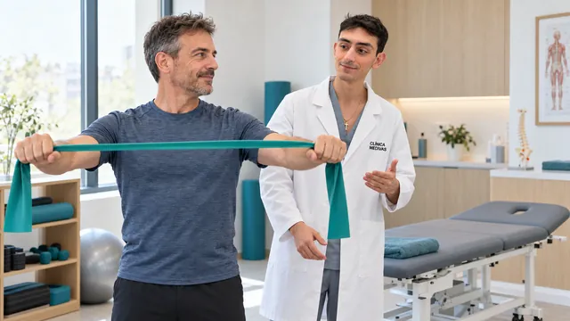 Fernando Santillana en una consulta sobre fisioterapia en Clínica Medivás Madrid