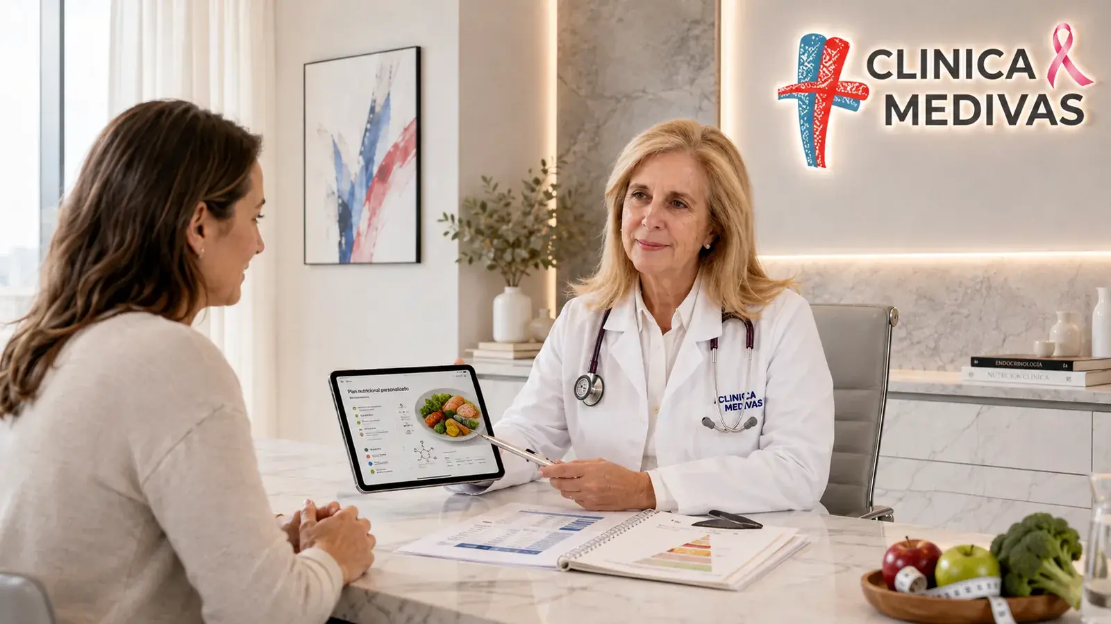 Ginecomastia en Madrid | Clínica Medivás Equipo de Cirugía Estética de Clínica Medivás atendiendo una consulta de Ginecomastia en Clínica Medivás Madrid