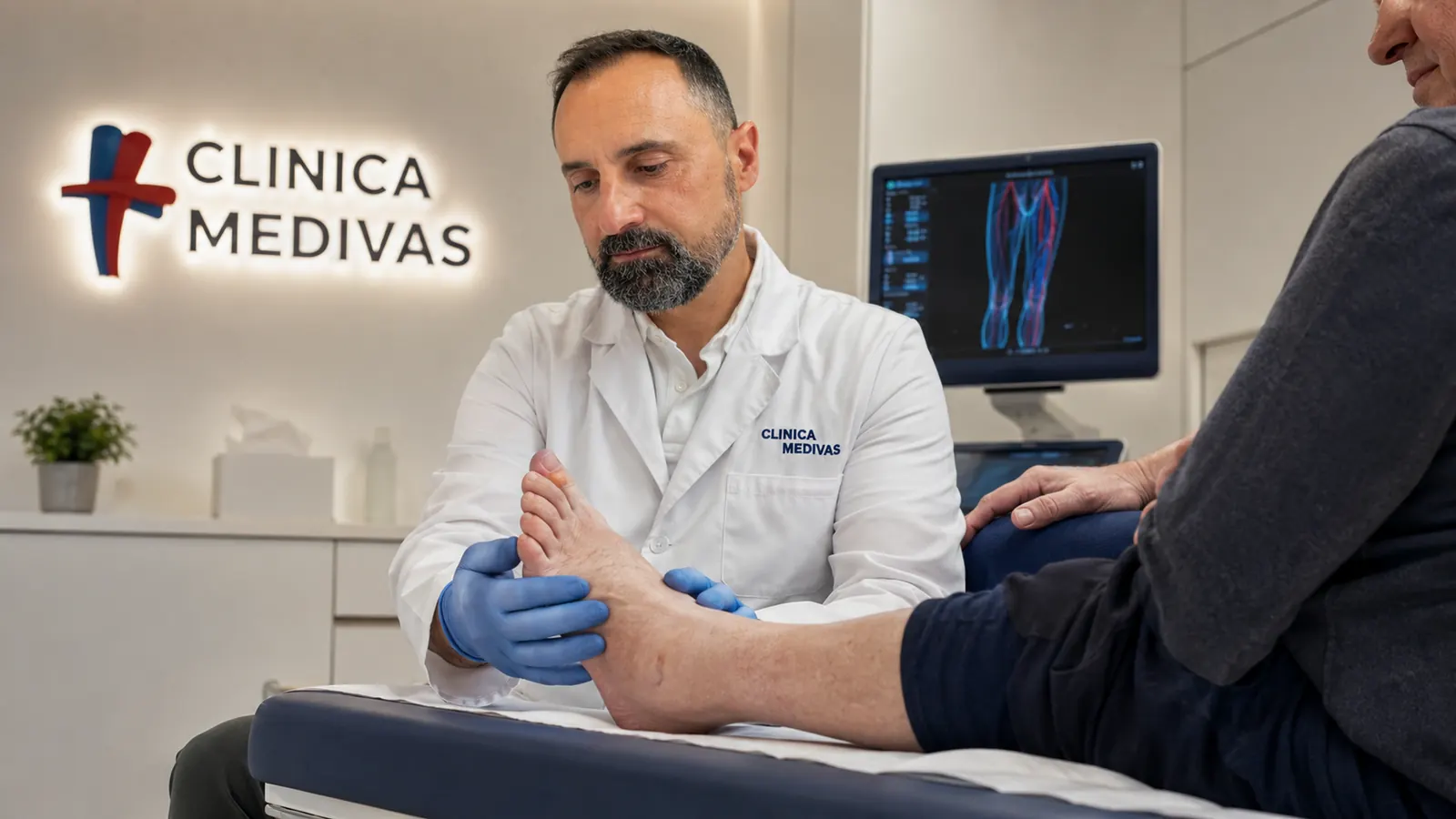 Linfedema en Madrid | Clínica Medivás Dr. Agustín Arroyo Bielsa atendiendo una consulta de Linfedema en Clínica Medivás Madrid