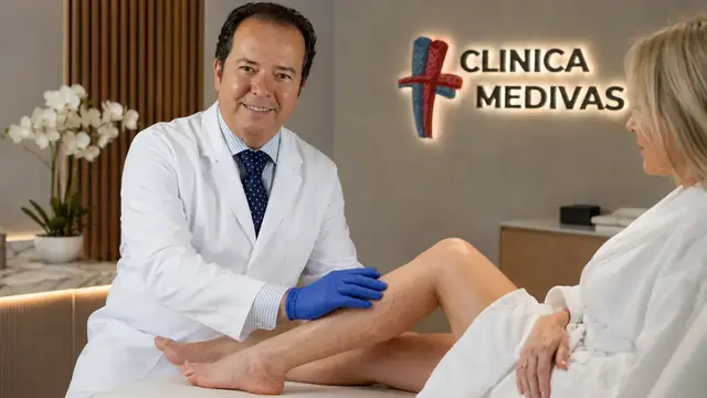 Lipedema en Madrid | Clínica Medivás Dr. Agustín Arroyo Bielsa atendiendo una consulta de Lipedema en Clínica Medivás Madrid
