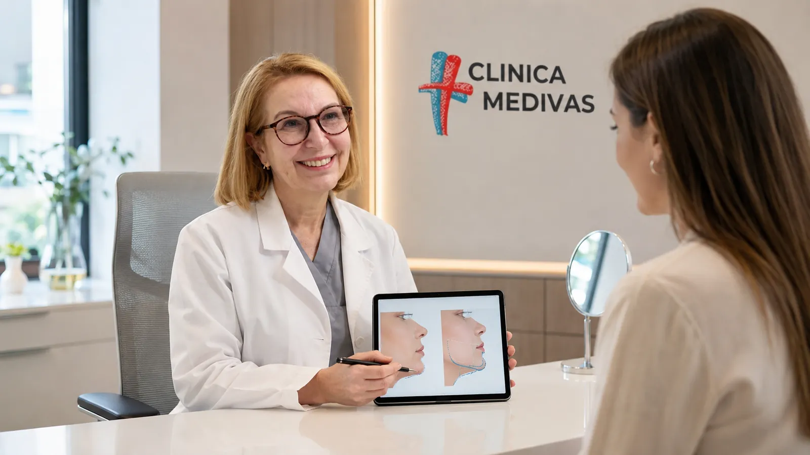 Mentón en Madrid | Clínica Medivás Dra. Paloma Tejero en consulta de Mentón en Clínica Medivás Madrid