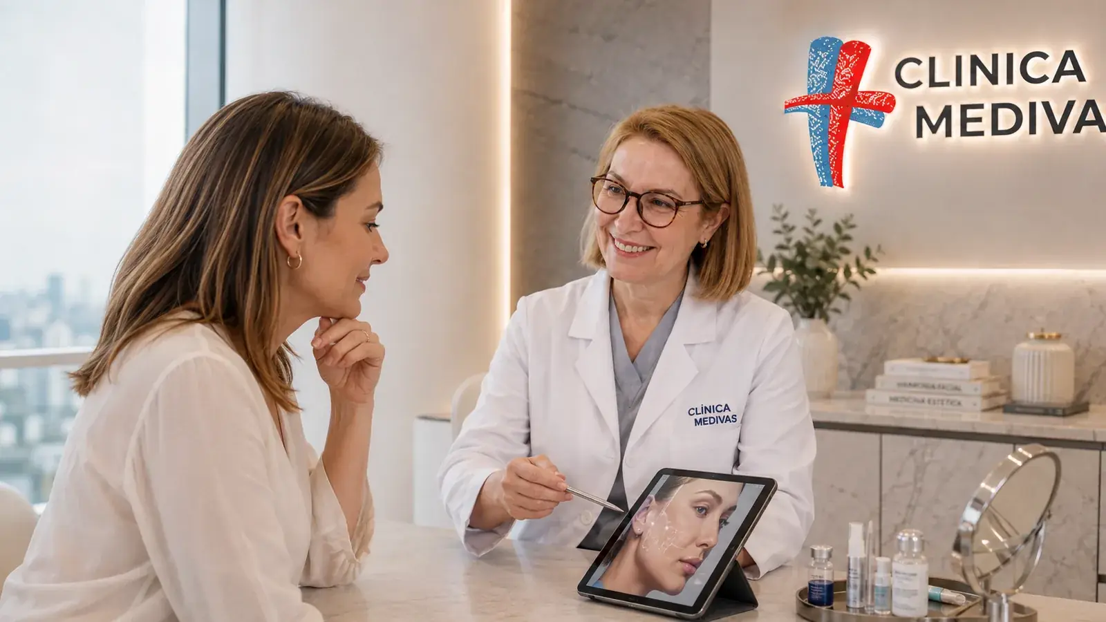 Orejas en Madrid | Clínica Medivás Equipo de Cirugía Estética de Clínica Medivás atendiendo una consulta de Orejas en Clínica Medivás Madrid