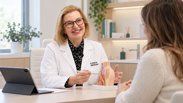 Dra. Paloma Tejero García en una consulta sobre hiperhidrosis en Clínica Medivás Madrid