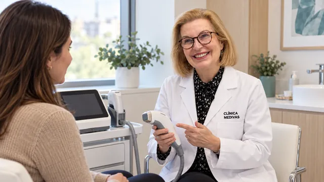 Dra. Paloma Tejero García en una consulta sobre ipl en Clínica Medivás Madrid