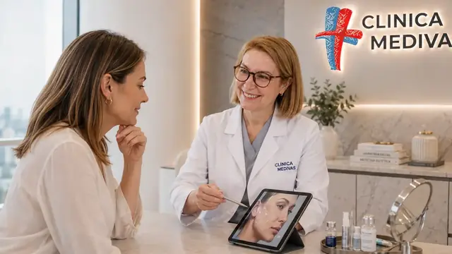 Peeling médico en Madrid | Clínica Medivás Dra. Paloma Tejero atendiendo una consulta de Peeling médico en Clínica Medivás Madrid