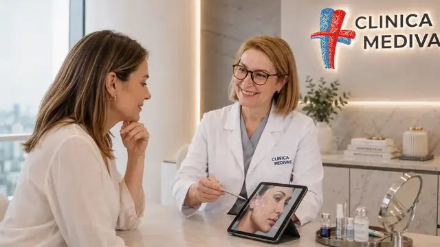 Prótesis de Gemelos en Madrid | Clínica Medivás Equipo de Cirugía Estética de Clínica Medivás atendiendo una consulta de Prótesis de Gemelos en Clínica Medivás Madrid