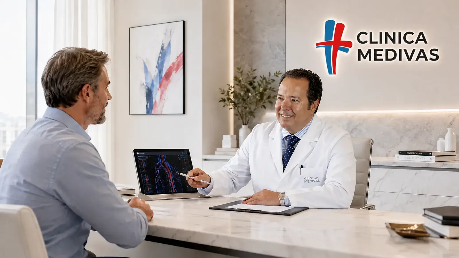 Dra. Paloma Tejero seeing a patient for facial volume and fillers at Clínica Medivás Madrid